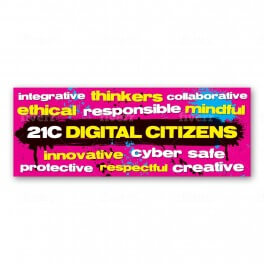 21C Digital Citizens Wall Graphic - Pink