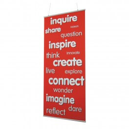 Values Indoor Banner 720mm x 1440mm & Hanging