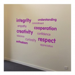 Collective Learning Word Wall Vinyl Lettering