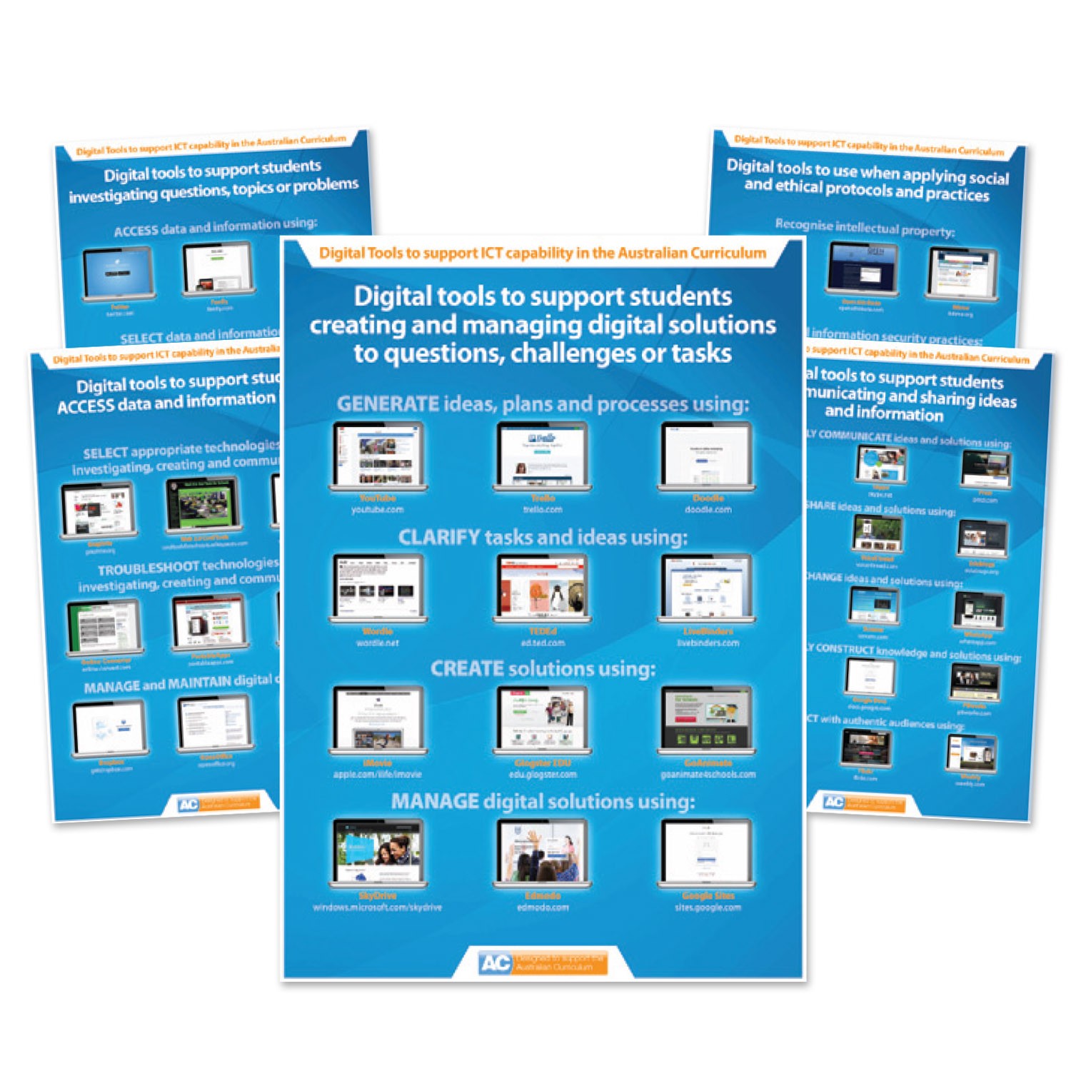 Digital Tools to Support the ICT Capability Posters A1