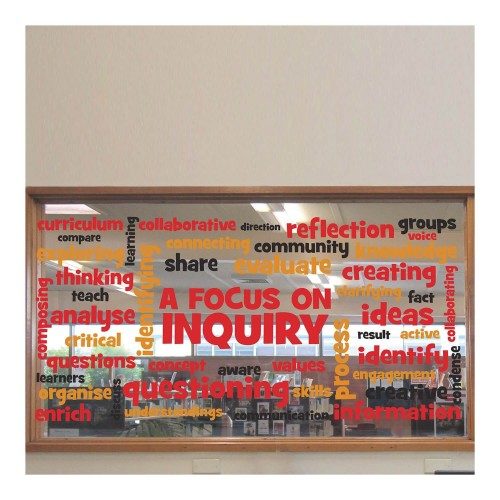 Focus On Inquiry Word Wall Vinyl Lettering