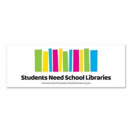 Students Need School Libraries Logo Wall Graphic Decal