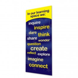 Our Learning Space Indoor Banner (Yellow)