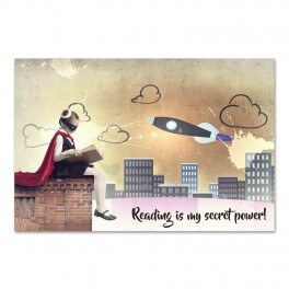 Reading Is My Secret Power Wall Graphic Mural