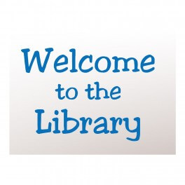 Welcome To The Library Vinyl Lettering