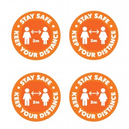 Stay Safe Keep Your Distance Wall Graphics (Senior)