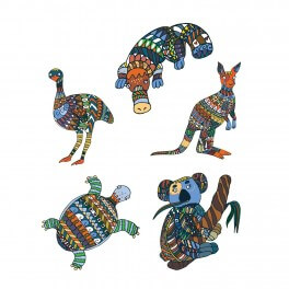 Australian Animals Wall Graphics Set 1 (5-pack)