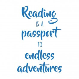 Reading Is A Passport Word Wall Vinyl Lettering