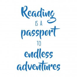 Reading Is A Passport Vinyl Lettering