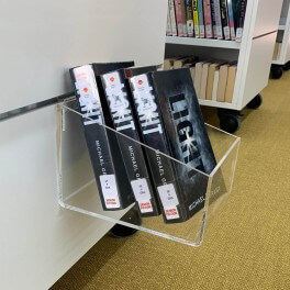Slatwall Acrylic Book Boxes