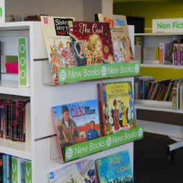Acrylic Book Shelf Printed Vinyl Sticker (300mm)