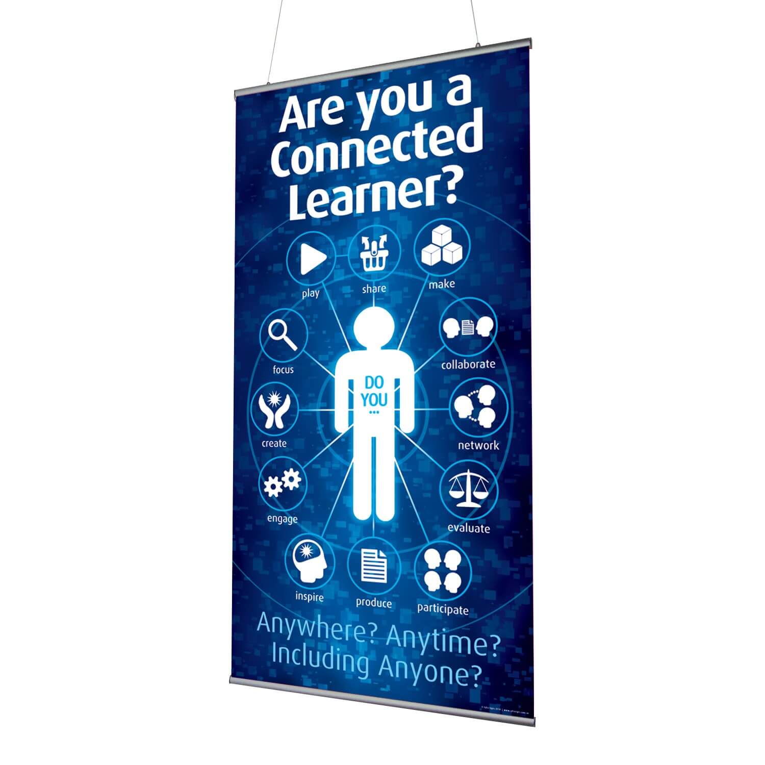 Connected Learner Indoor Banner 720mm x 1440mm & Hanging