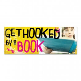 Get Hooked on a Book Indoor Banner 600mm x 1600mm