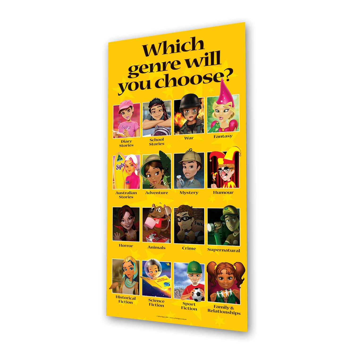 Choosing Your Genre Indoor Banner 720mm x 1440mm