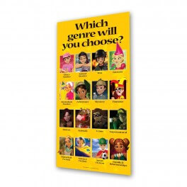 Choosing Your Genre Indoor Banner 720mm x 1440mm