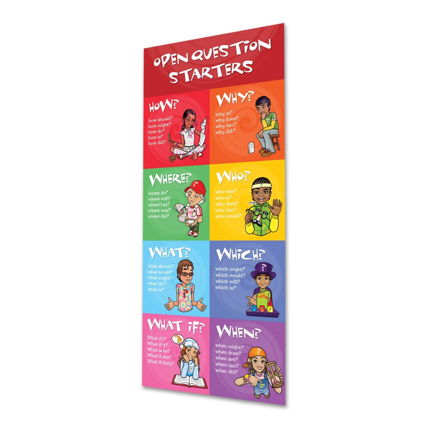 Open Question Starters Indoor Banner 720mm x 1440mm