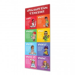 Open Question Starters Indoor Banner 720mm x 1440mm