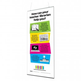 Students Need School Libraries Indoor Banner 720mm x 1440mm &amp; Hanging