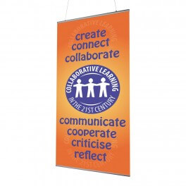 Collaborative Learning Indoor Banner 720mm x 1440mm & Hanging