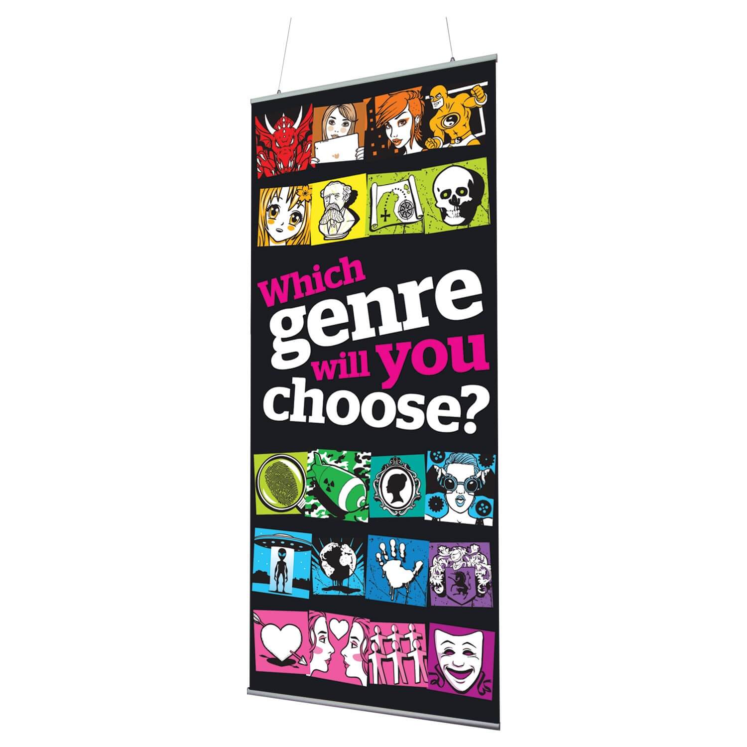Senior Genre Indoor Banner 720mm x 1440mm & Hanging