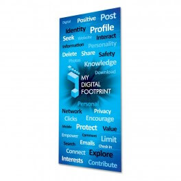 My Digital Footprint Indoor Banner 720mm x 1440mm