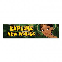 Explore New Worlds Indoor Banner 600mm x 2400mm