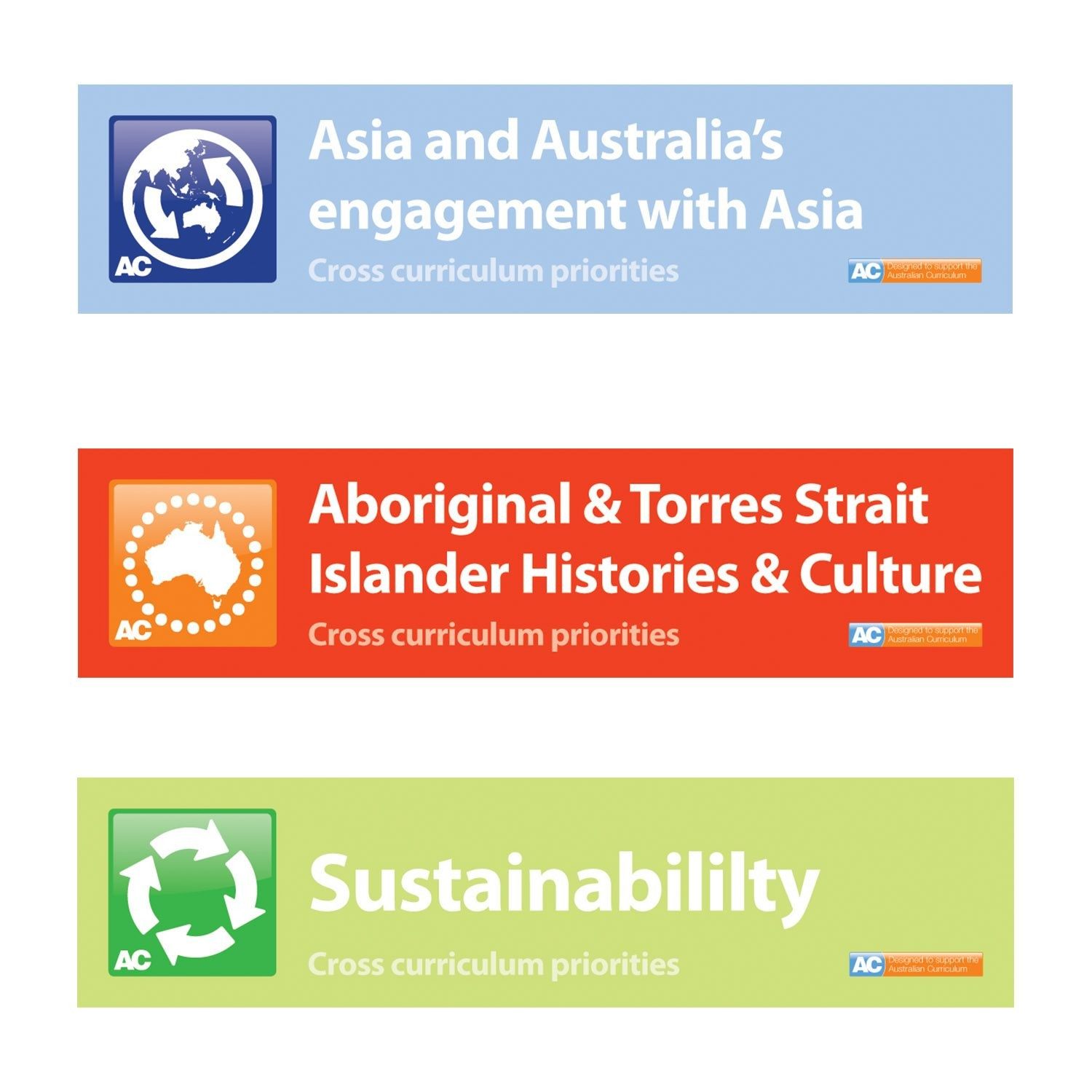 Cross-Curriculum Priorities Indoor Banners 600mm x 2400mm