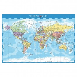 World Map (Senior) Wall Graphic Mural