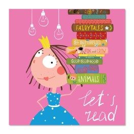 Princess - Let's Read Wall Graphic Sticker