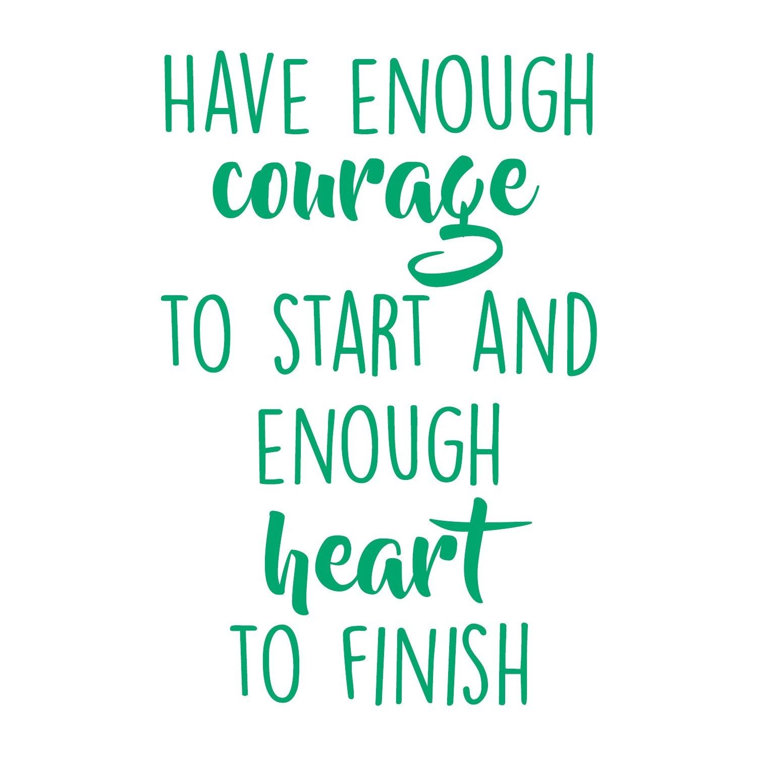 Enough Vinyl Lettering