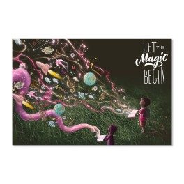 Let The Magic Begin Wall Graphic Mural
