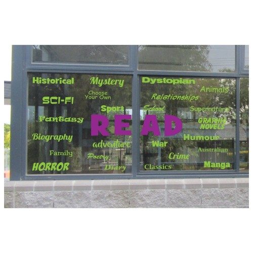 READ! Genre Word Wall Vinyl Lettering