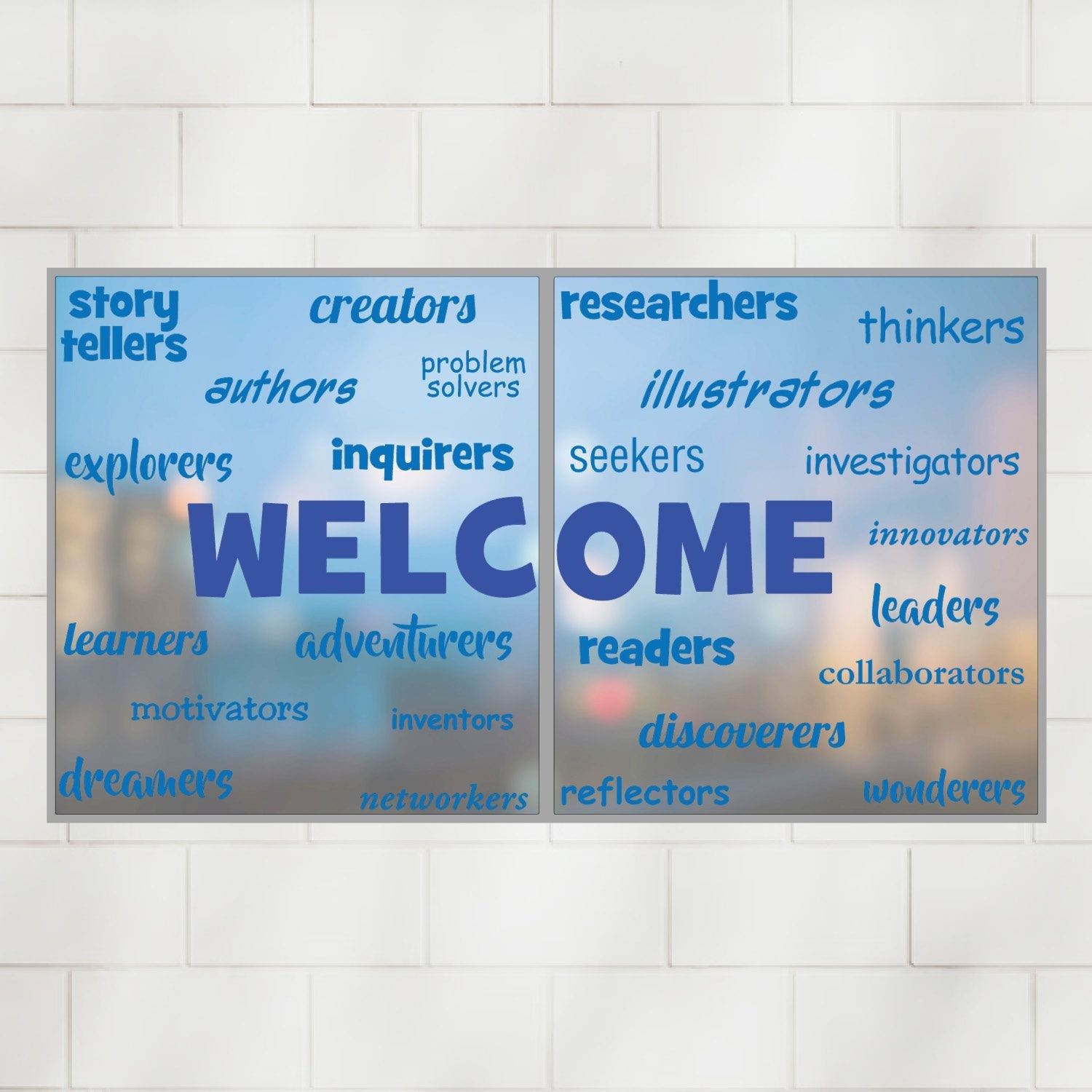 WELCOME! Learners Word Wall Vinyl Lettering