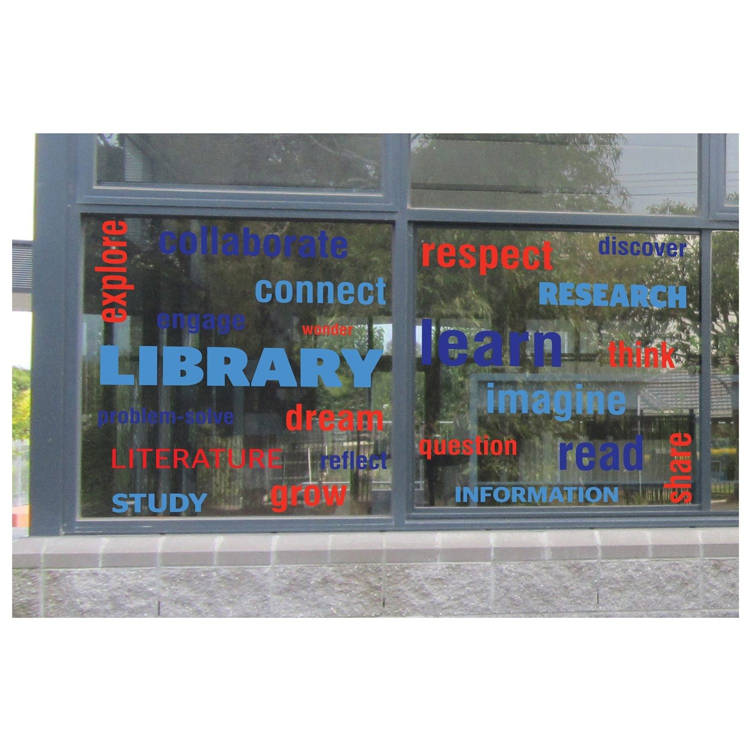 LIBRARY! Learn Word Wall Vinyl Lettering