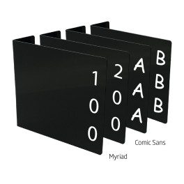 Acrylic Collection Divider Starter Pack (Black Divider)