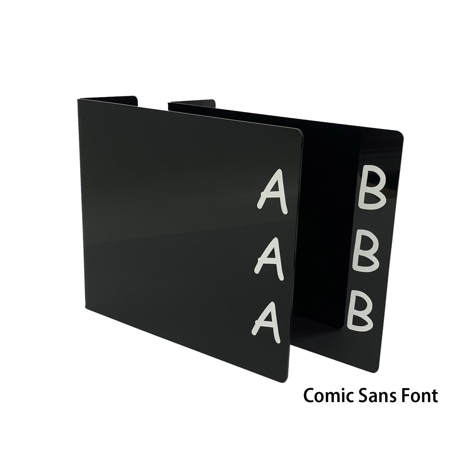 Mini Fiction Acrylic Collection Divider Starter Pack (single-sided) (Black)
