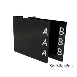 Mini Fiction Acrylic Collection Divider Starter Pack (double-sided) (Black)