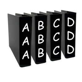Fiction Slimline Divider Starter Pack 250mm (Black)