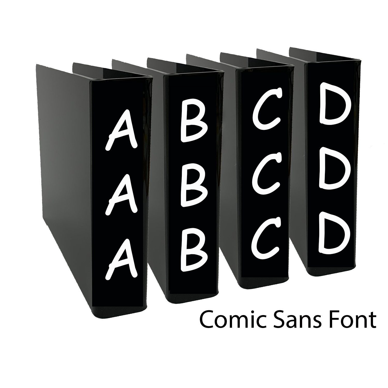 Fiction Slimline Divider Starter Pack 200mm (Black)