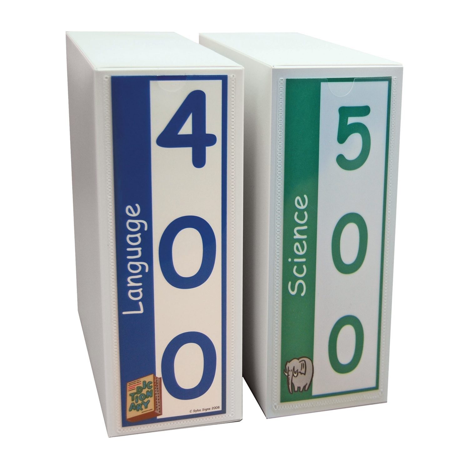 Basic Non Fiction Shelf Divider Starter Pack 200mm