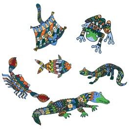 Australian Animals Wall Graphics Set 2 (6-pack) (Removable)