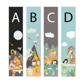 Picture Book Slim Sticky Back Signs