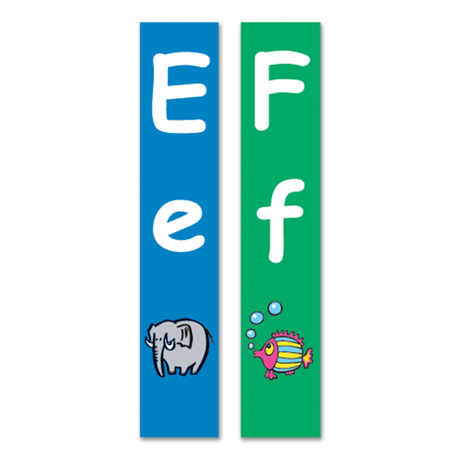 Junior Fiction Slim Sticky Back Signs Design 3 250mm (h)