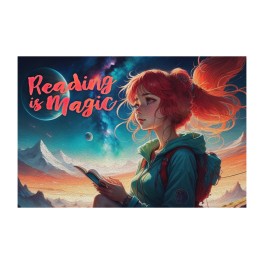 Reading Is Magic Wall Graphic Mural (Removable)