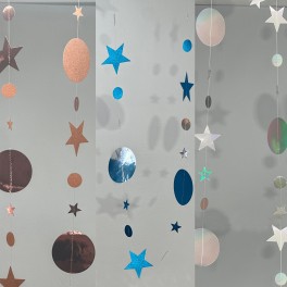 Stars and Circles Garland (Pack of Three)