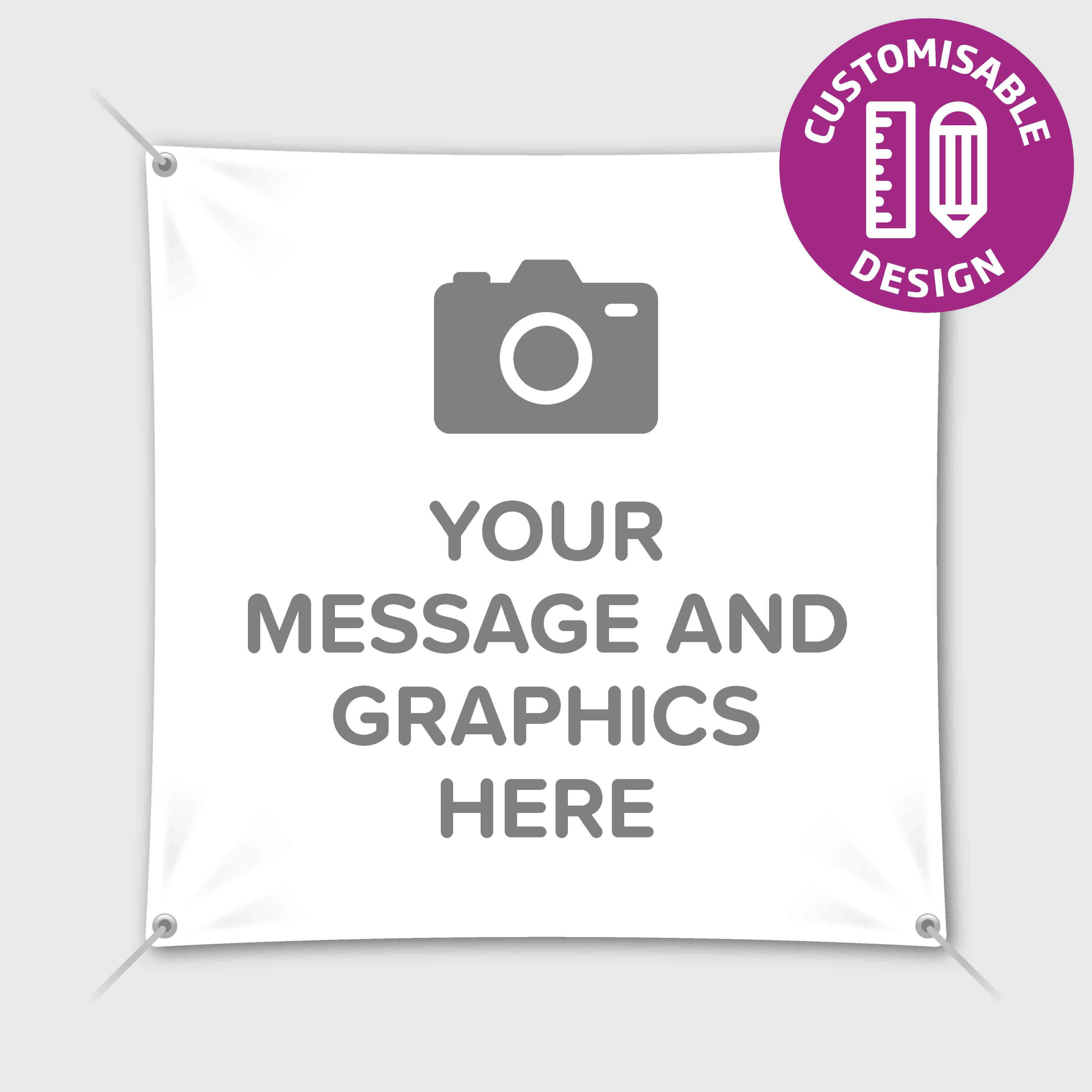 Custom Printed Vinyl Indoor  Banner 750 x 1500mm