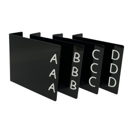 Fiction Acrylic Collection Divider Starter Pack (Black)