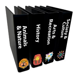 Junior Non Fiction Genre Slimline Divider Starter Pack 250mm x 250mm (Black)