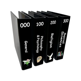 Junior Non Fiction Slimline Divider Starter Pack 250mm (Black)