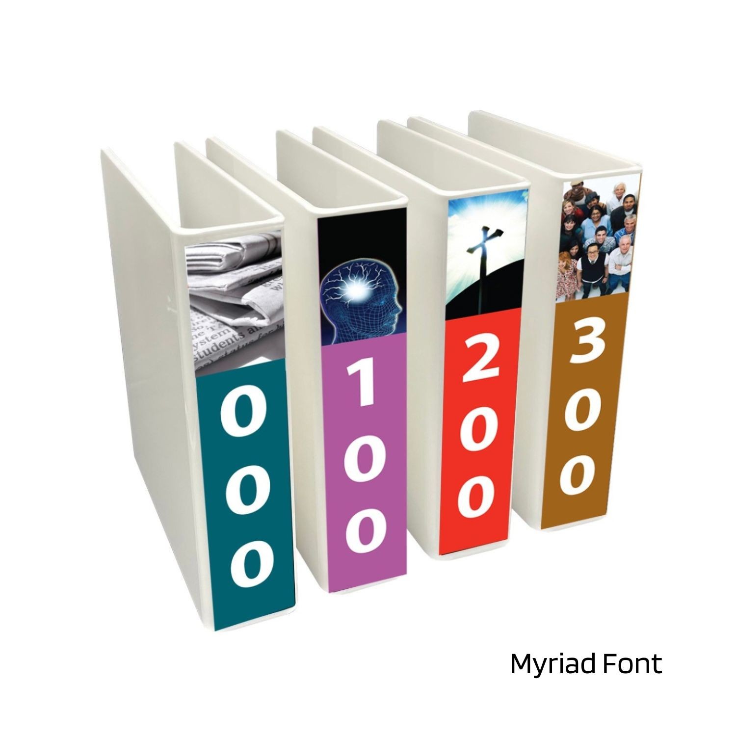 Basic Non Fiction (Design 4) Slimline Divider Starter Pack 250mm x 250mm